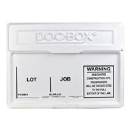 THE DOC-BOX The DOC-BOX 10102 Permit Posting Box, 21 in W, 4 in H, HDPE 10102